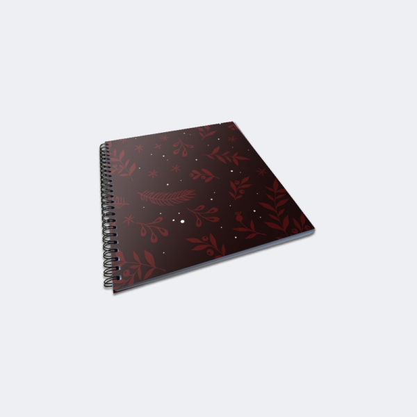 Print example of Square 105mm x 105mm Wirobound Notepads