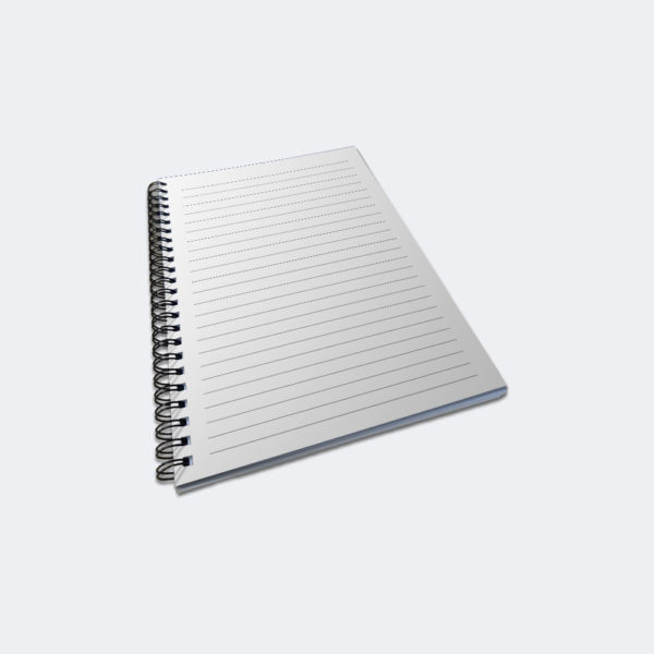 Print Example of Wirobound A6 Notepads