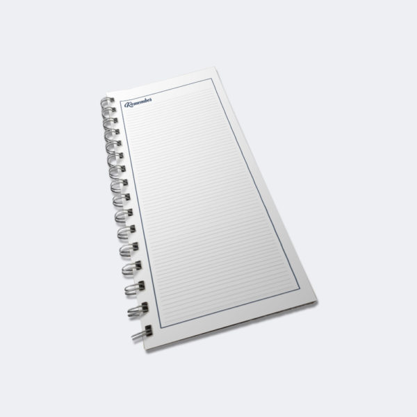 Print Example of Wirobound DL Notepads